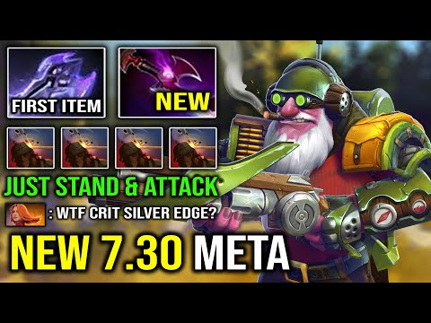 NEW 7.30 Mage Slayer First ITEM Sniper with Crit Attack Silver Edge with Just Stand & Hit Dota 2
