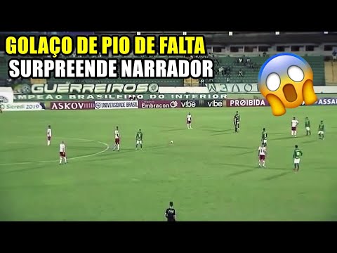 Golaço de falta de Pio surpreende Narrador - (Vídeos de Futebol Para Status)