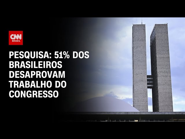 Trabalho do Congresso é desaprovado por 51%, diz pesquisa | CNN PRIME TIME
