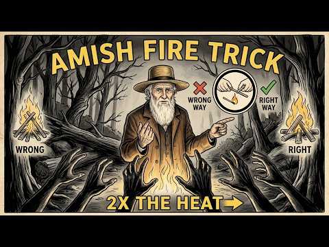 Why Amish Fires Burn Twice as Long as Yours — The 200-Year Heat Secret