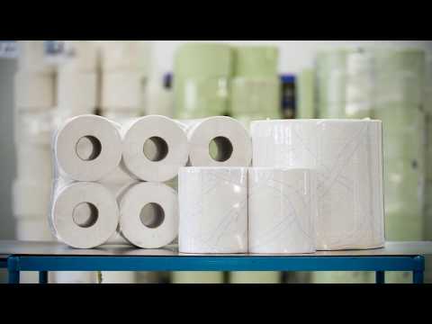 Producing individual, double and six packs of tissue rolls