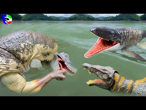 D-REX VS. T-REX, SPINOSAURUS, MOSASAURUS🦖 Rexy Dinosaur Movie| Jurassic World