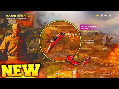 NEW FREE "DISRUPTOR" COMBAT SHOTGUN VARIANT in WW2! HOW to GET FREE "DISRUPTOR" EPIC VARIANT!