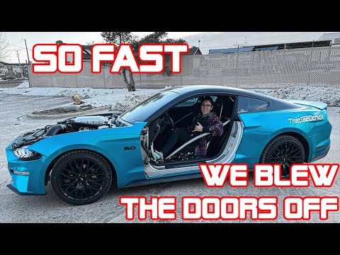 SHEDDING WEIGHT- Installing Fiberglass doors on my 2018 Mustang!