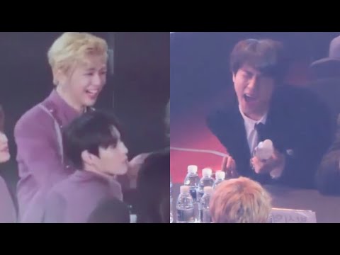 180125 Wanna One Kang Daniel Laughing at BTS Jin's Dancing