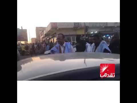 مرشح الرئاسيات سيدي محمد ولد بوبكر في جولة بميدانية بشوارع نواكشوط