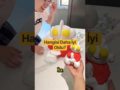 Dev Ultraman Hamur Bebek Yapımı! 🔴🟡 Kiminki Daha Güzel Oldu?