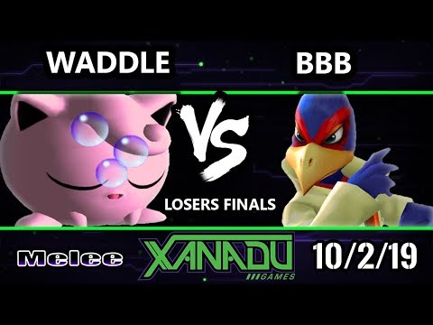S@X 322 SSBM - waddle (Jigglypuff) Vs. BBB (Falco, Fox) Smash Melee Losers Finals