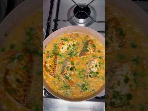 Filé de tilápia ao molho #filedetilapia #receitas #tilápia