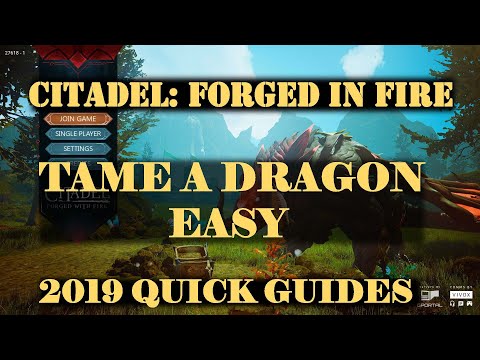 Citadel: Forged With Fire 2019 - How To Tame A Dragon (Easiest Method)