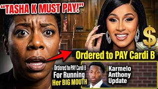 Tasha K Ordered to Pay Cardi B MORE Money for RUNNING her BIG Mouth | Karmelo Anthony Update ! 