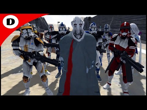 SURVIVING CLONE COMMANDERS HOLD GRIEVOUS HOSTAGE - Men of War: Star Wars Mod