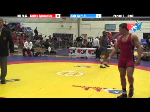 74 KG SF - Colton Sponseller NYAC vs Nate Carr Jr UNA
