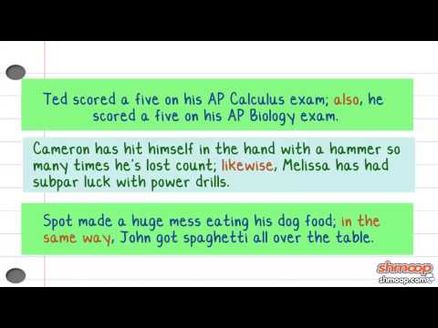 Writing a Good Transition Statement by Shmoop