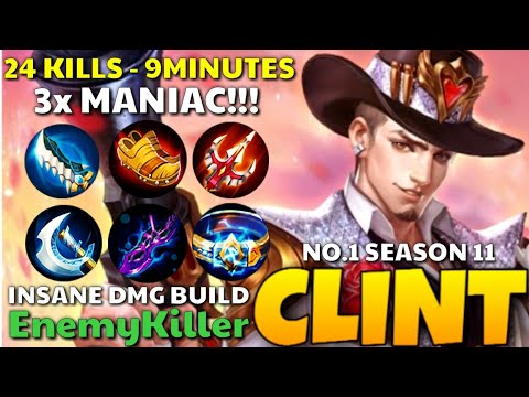 Underrated Marksman?! | Insane Damage by EnemyKiller Clint | Top Global Clint Gameplay | MLBB