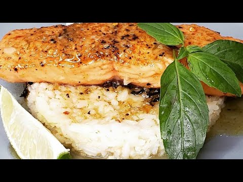 Thai Coconut Curry Salmon with Coconut lime rice (FULL VERSION) How to cook salmon in a pan