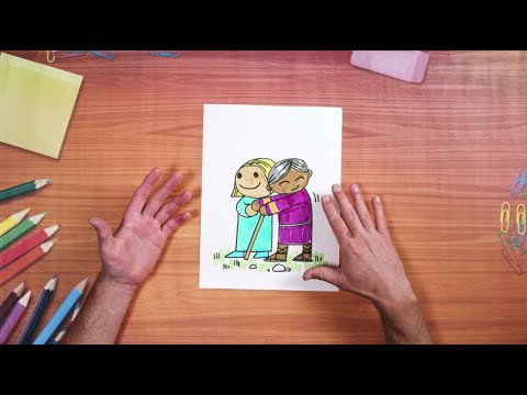 Cómo dibujar a un amigo que te ayuda | Ven, crea conmigo
