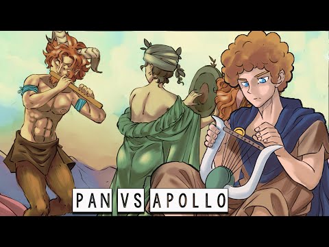 Apollo vs Pan: A Musical Clash - The Donkey’s Ears Story - Greek Mythology Stories in Comics