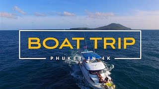 Thailand. Phuket. Boat trip. iSpeak birthday. 4k video