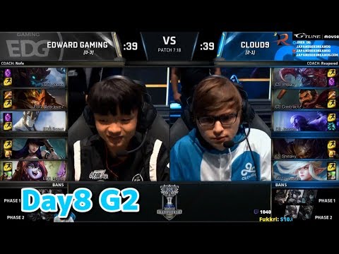 EDG vs C9 | Day8 G2 | 世界大会2017解説