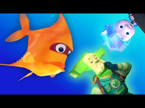 The Fish Are Hungry! | Cartoons for Kids | The Fixies - Kingdom Kids Zone, Little Learners - The Fixies