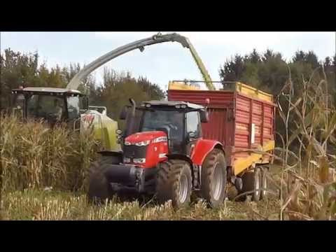 Mais häckseln 2014 | Fendt 724,826 + MF 7620 + Claas Jaguar 950 |