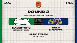 South Sydney Rabbitohs v Parramatta Eels | Season 1, Round 2 | SRL 2.0