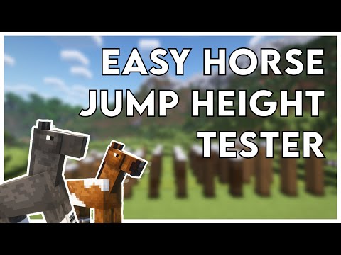 Minecraft Easy Horse Jump Height Tester :: No Redstone