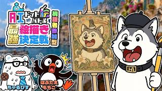 ★視聴者参加型★自分が描いた絵をAIが能力査定して戦わせる！？「ちゃるぴす」さん「はぶたえもちこ」さんと【AIドット絵バトル】7回目 大人気ない感じでガチお絵描きするぜ！（AI）