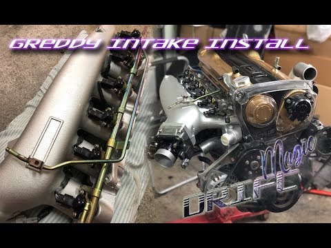 RB25DET GReddy Intake Manifold Install | Water & Vacuum Line routing