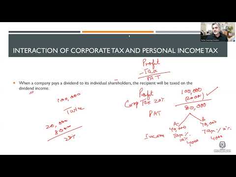 CIMA F1 - Corporate Tax and Personal tax Interaction - Financial Reporting