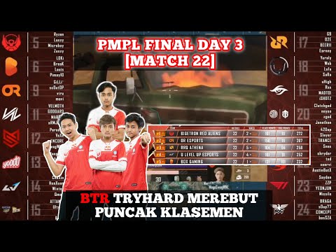 PERJUANGAN BTR BELUM BERAKHIR - PMWL FINAL 2020 PUBG MOBILE [FULL MATCH 22]