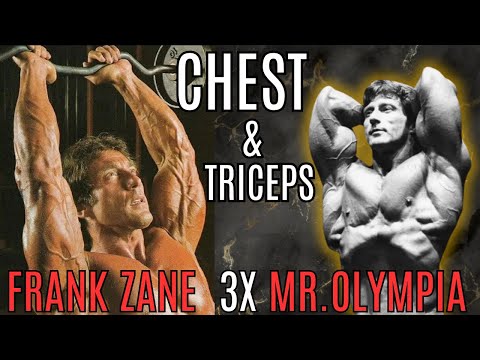 FRANK ZANE: Chest & Triceps || Train with Zane || 3x Mr.Olympia
