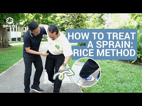How to treat a Sprain: RICE Method