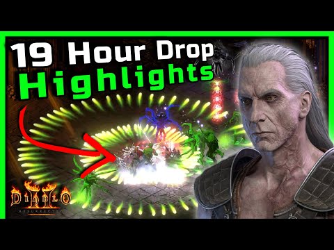19 Hours of Poison Necro Melting All and Find Godly Stuff - Diablo 2 Resurrected