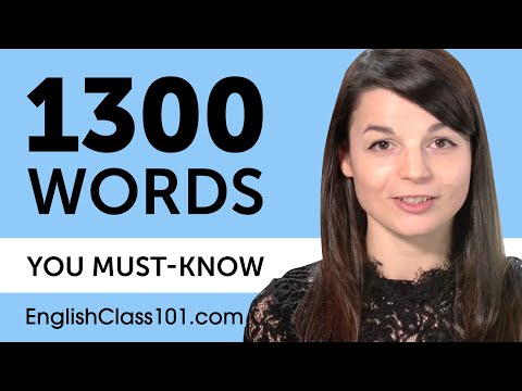 每個英語初學者必須知道的1300個單詞 (1300 Words Every English Beginner Must Know)