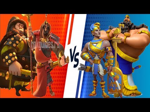 Xiang Yu Genghis Khan VS Ramesses Gilgamesh - Rise of Kingdoms in 2021