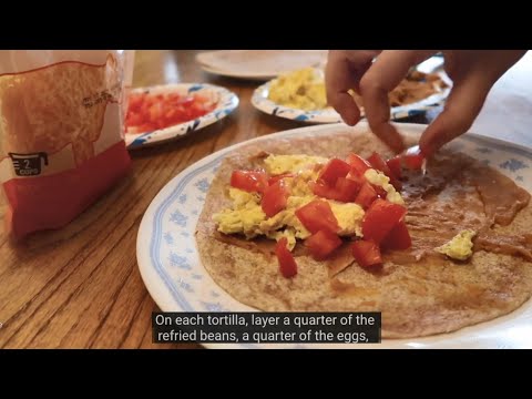 Youtube Screenshot for Breakfast Burritos Video