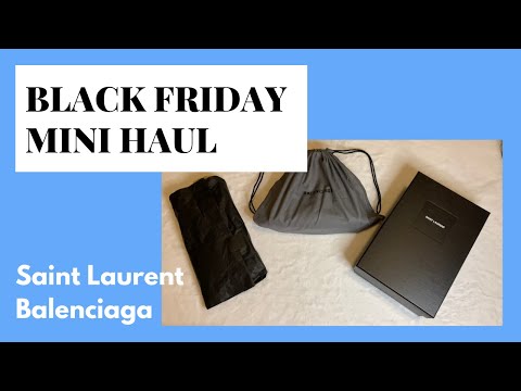 Black Friday MINI HAUL - SAINT LAURENT & BALENCIAGA (Toronto Premium Outlets MALL)