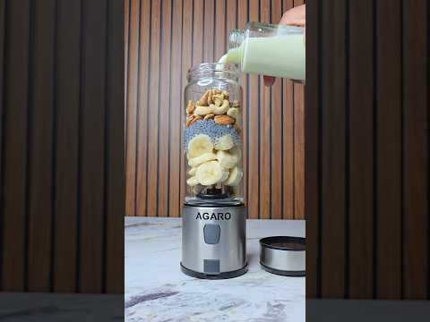 Healthy Smoothie For Gaining in Portable Blender 💪🏻😍 #shorts #shortvideo