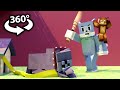 Tom and Jerry 360° VR Video(Minecraft Animation)