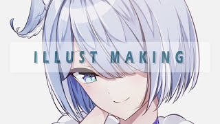 【CLIP STUDIO PAINT】 Elira Pendora (エリーラ・ペンドラ)  イラストメイキング【XP-PEN Deco 01 V2】