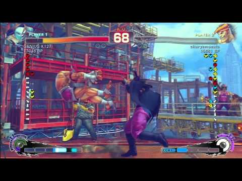 SSF4 Rank Match  GENIUS K127 (CW)  vs  charysmasato (AD)