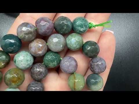 Агат індійський 10мм, гранований