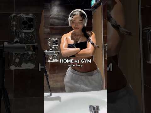 Home vs. Gym Upper Body Workout 💪Let’s get stronger together, no matter where you train.#womensbest