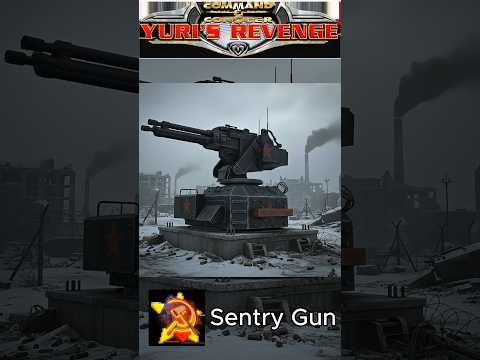 SENTRY GUN Defense Red Alert 2 Soviet basic defense 💣 #shorts
