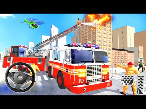 Firefighter Truck Driving Sim Fire Truck Games | Fire Truck Driving Simulator Game–Android Gameplay