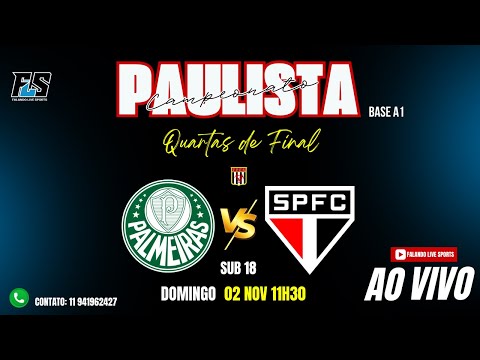 CAMPEONATO PAULISTA DE FUTSAL BASE A1 - PALMEIRAS X SÃO PAULO  SUB 18 - QUARTAS DE FINAL