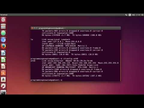 #linux  Command Line Tutorial For Beginners 35  ifconfig command HIGH1