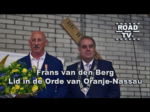 Koninklijke onderscheiding Frans van den Berg ROADTV.nl